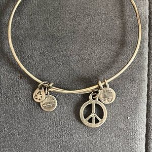 Alex and Ani Peace Sign Bangle